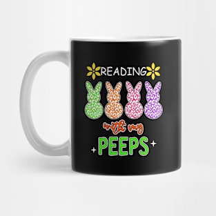 Reading With My Peeps Fun Book Reading Easter Teacher Mug